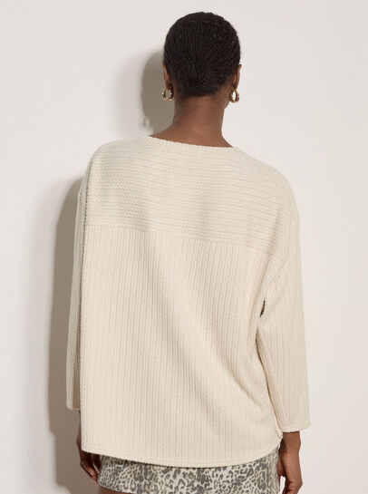 Jacquard Knit Jersey Top