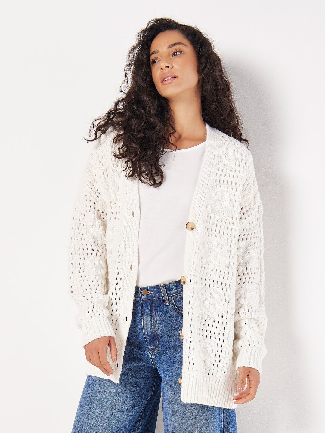 Chunky Patchwork Oversized Cardigan