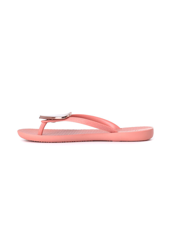 Ipanema Heart Flip Flops, Pink, large