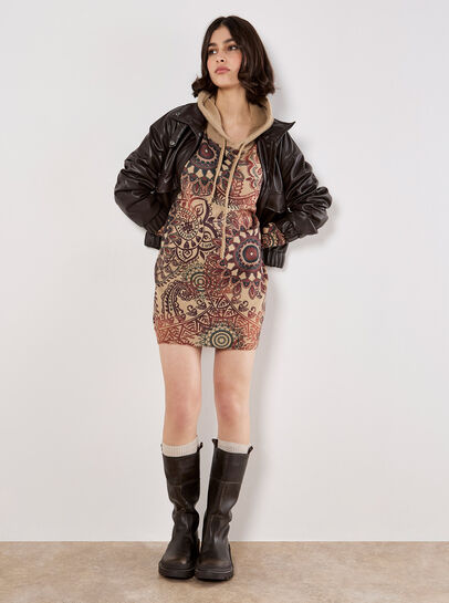 Mandala Hooded Tunic Jumper