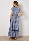 Ditsy Floral Maxi Dress, Blue, large