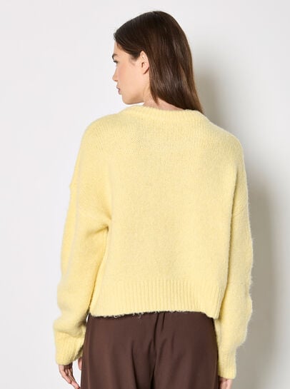 Daisy Applique Chunky Knit Jumper