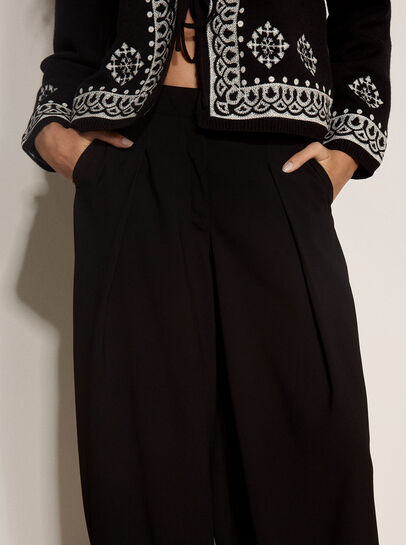 Wide-Leg Balloon Trousers