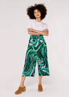 Swirl Print Culotte, Green, large