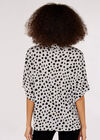 Dot Batwing Top, Grey, large