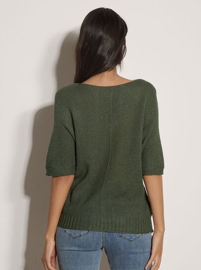 Waffle Open Knit Top