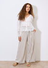 Embroidered Daisies Crochet Lace Top, White, large