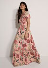 Chloe Floral Wrap Maxi Dress, Pink, large