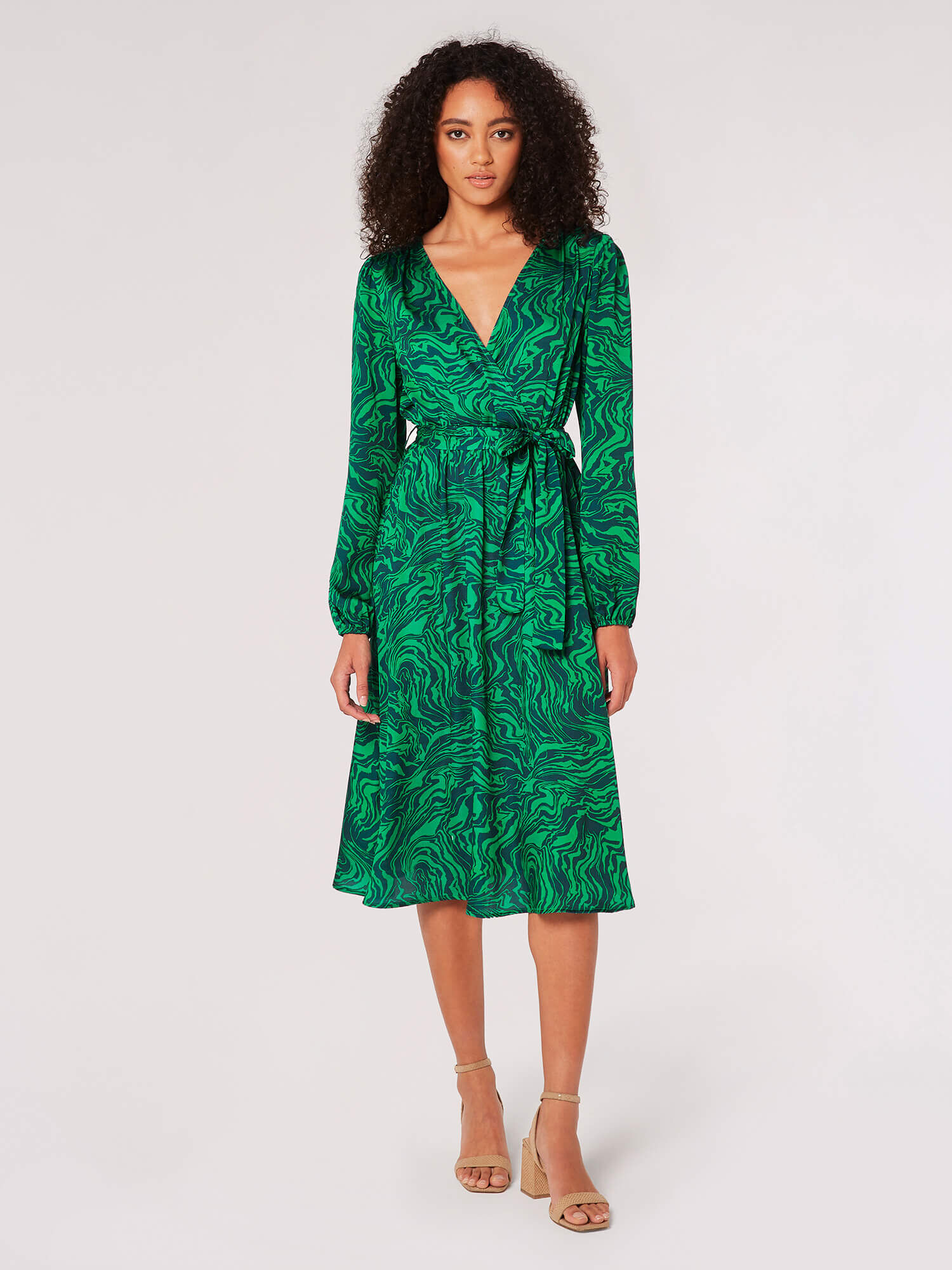 Robe midi portefeuille online