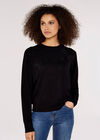 Star Heatsealed Jumper, Black, large