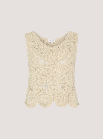 Crochet Circles Cotton Crop Top