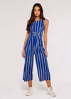 Stripe Jumpsuit, Blue, large