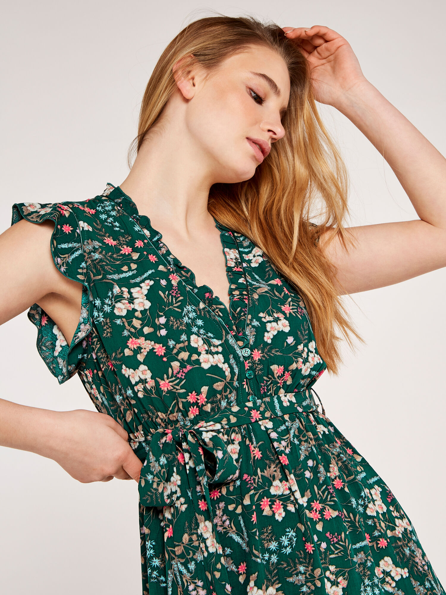 Apricot green dress cheap