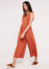Strappy Culotte Jumpsuit, Rust, large