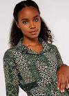 Patchwork Hanky Mini Dress, Green, large