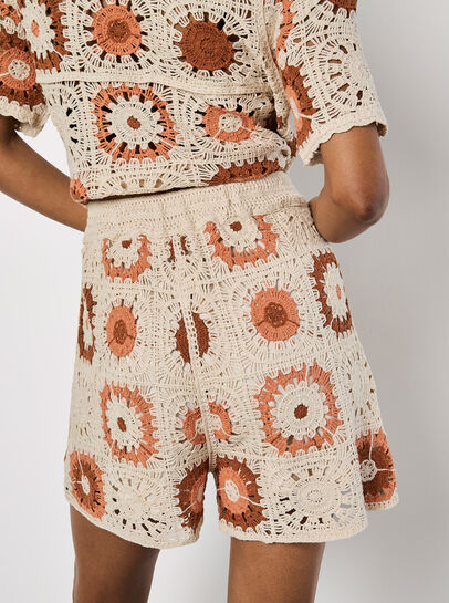 Crochet Squares Shorts