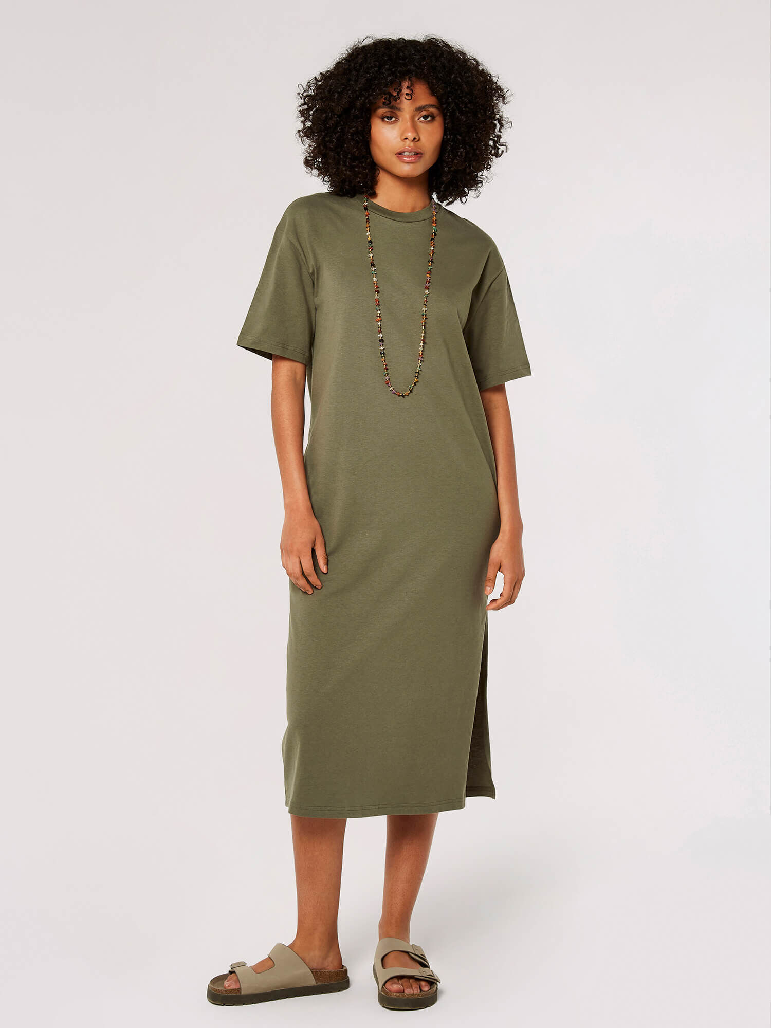 Robe t shirt midi hot sale