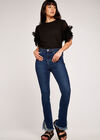 Sofia Frayed Hem Mid Rise Jean, Blue, large