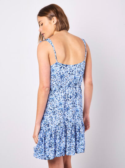 Ditsy Floral Ruffle Mini Dress