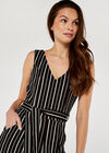 Stripe Pocket Jumpsuit, Black, large