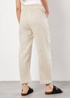 Linen Blend Stripe Joggers, Stone, large