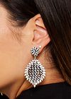 Patterned Drop Earrings, Assorted, large