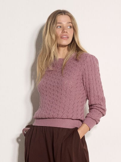 Scallop Pointelle Knit Jumper