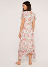 Vintage Floral Midi Dress, Cream, large