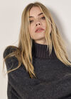 Oversized Boucle Tunic Jumper, Grey, large