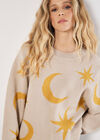 Constellation Soft Knit Jumper, Stone, large