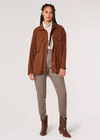 Oversized Corduroy Shirt, Rust, large