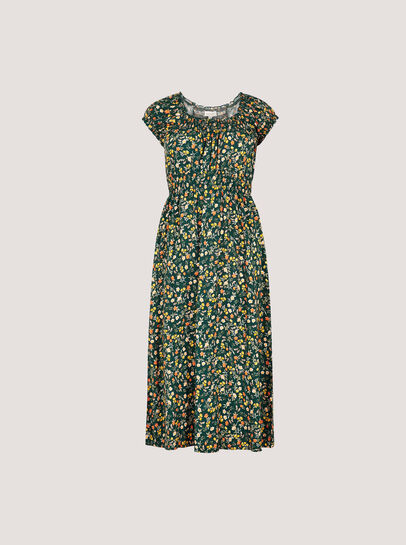 Garden Floral Milkmaid Midi Dress