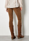 Suedette Leggings, Brown, large