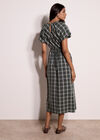 Check Print Midaxi Dress, Pine Green, large