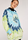 Tie Dye Hoodie, Green, large