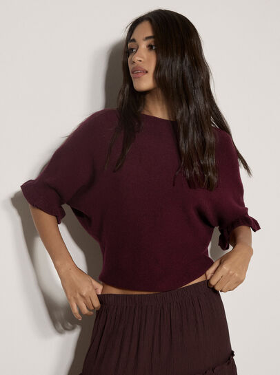 Soft Knit Batwing Top