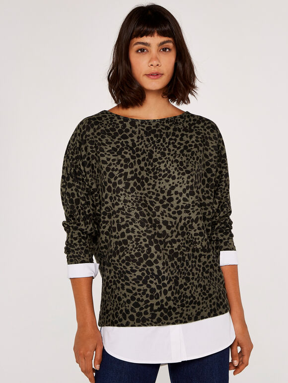 Animal Pebble Top, Khaki, large