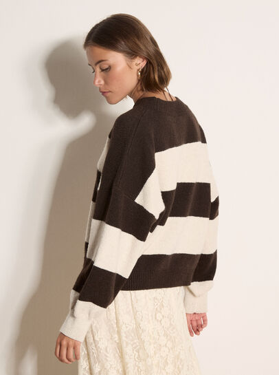 Chunky Knit Stripe Oversized Jumper