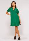 Self Check Mini Dress, Green, large