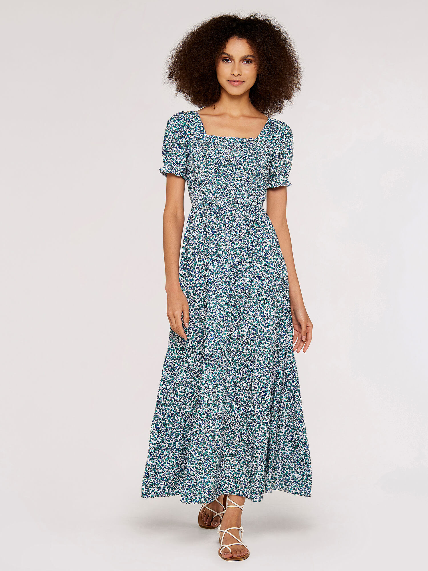 Ditsy maxi shop dress uk