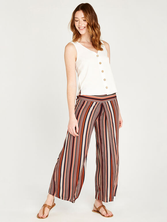 Tribal Wrap Palazzo Trousers