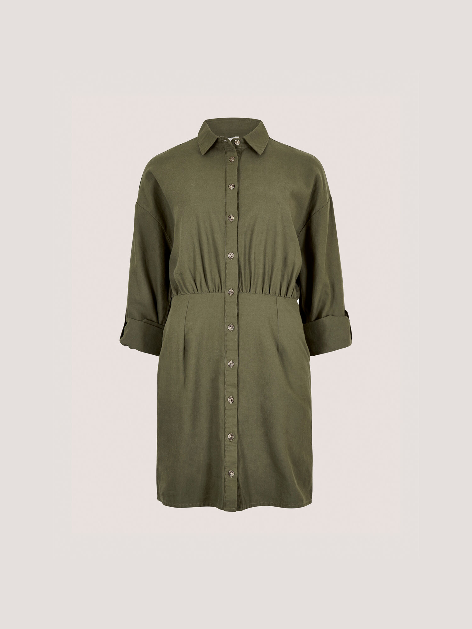 Fitted Twill Shirt Mini Dress | Apricot Clothing