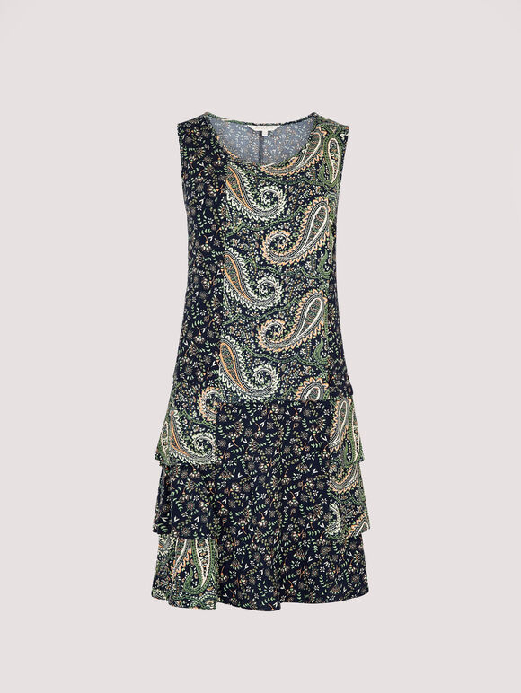 Mini-robe Paisley Mix-Match, Vert, large