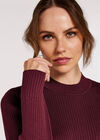 Bodycon Midi Dress, Burgundy, large