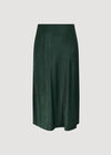Curve Satin Bias Midi Skirt, Green, large