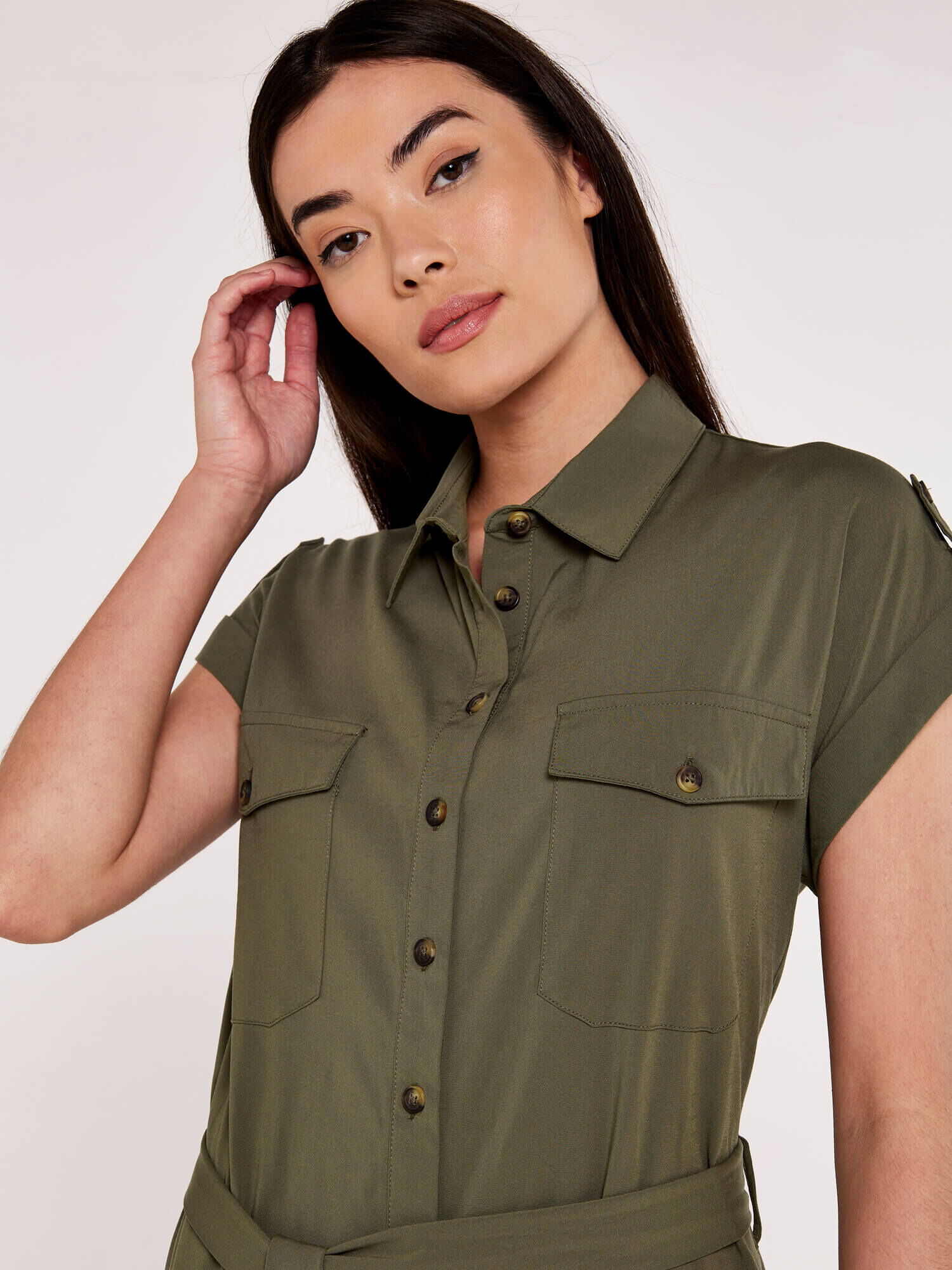 Short sleeve sale utility dress