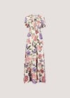 Chloe Floral Wrap Maxi Dress, Pink, large