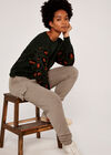 Knitted Cargo Jogger, Stone, large