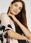 Colour Block Cow Print Cover Up, Brown, large