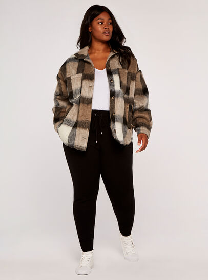 Curve Soft Check Shacket